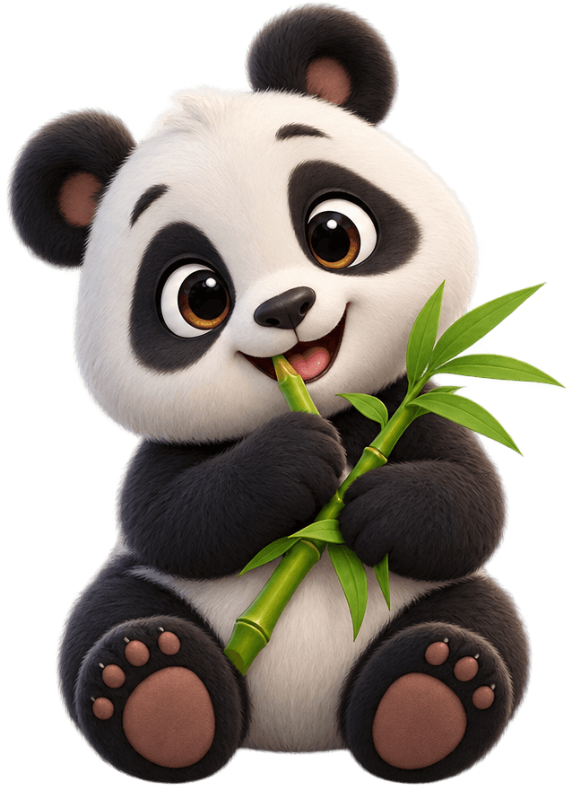 Талисман Panda Casino с бамбуком встречает игроков live-раздела